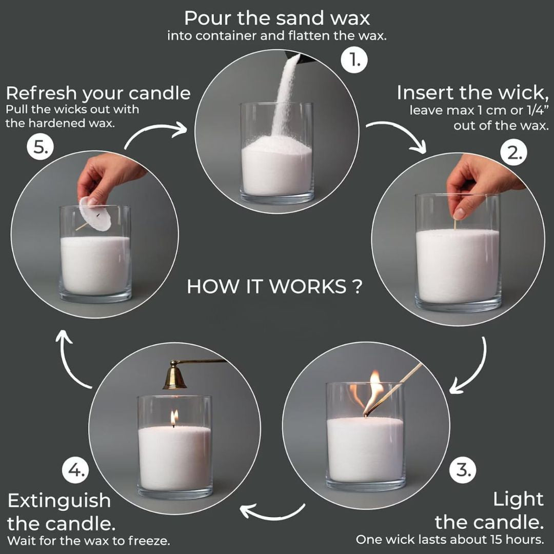 Sand Wax Candle