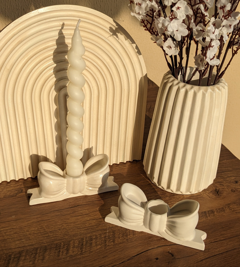 Bow Candle Holder 🎀