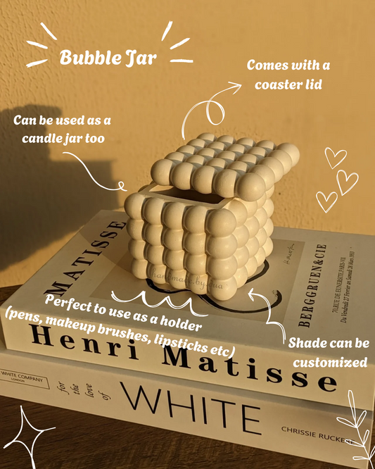 Bubble Jar with Coaster Lid