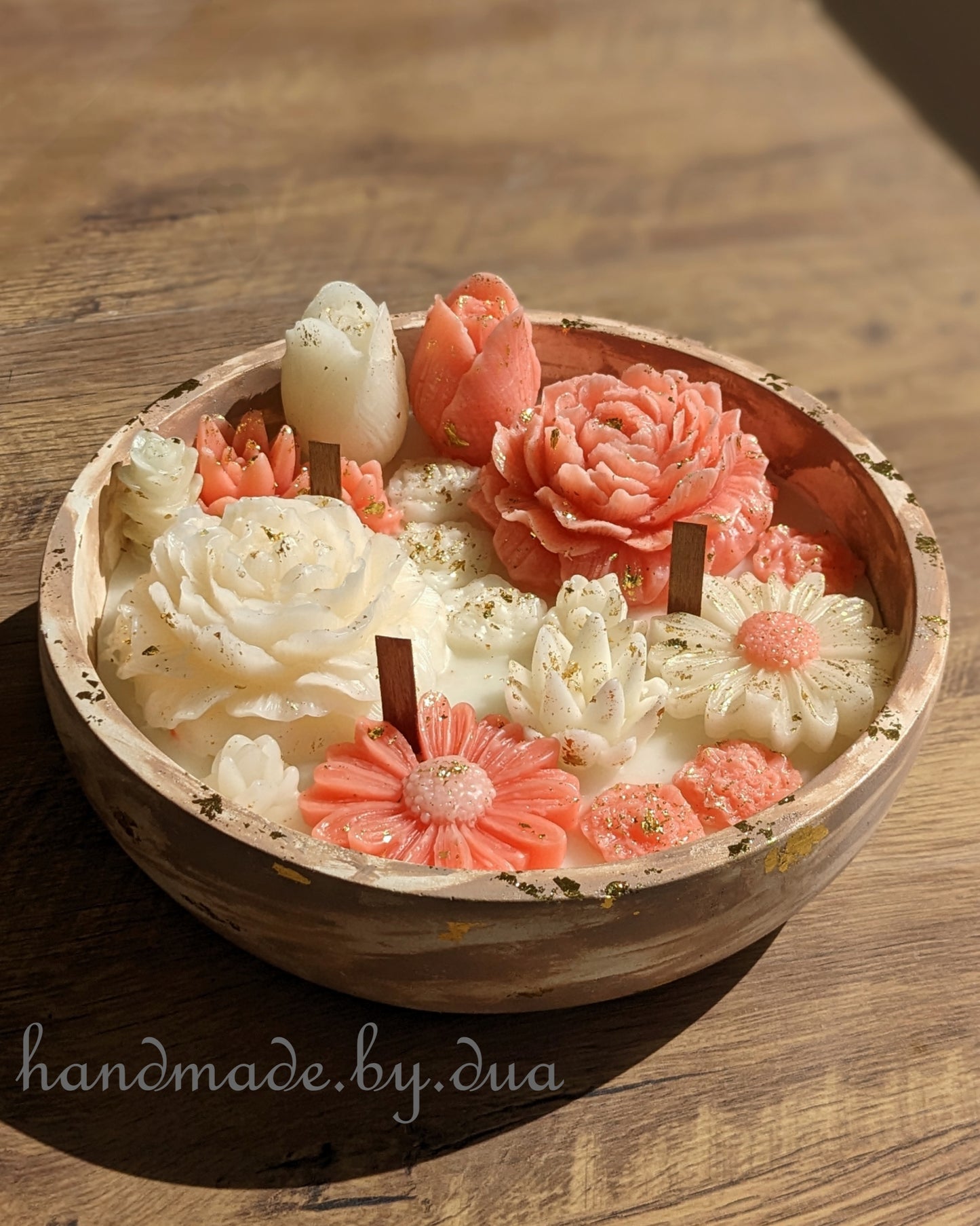 "Blush Floral" Zivo Candle Bowl