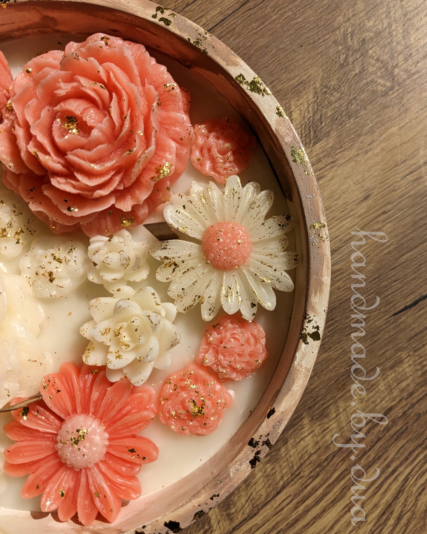 "Blush Floral" Zivo Candle Bowl