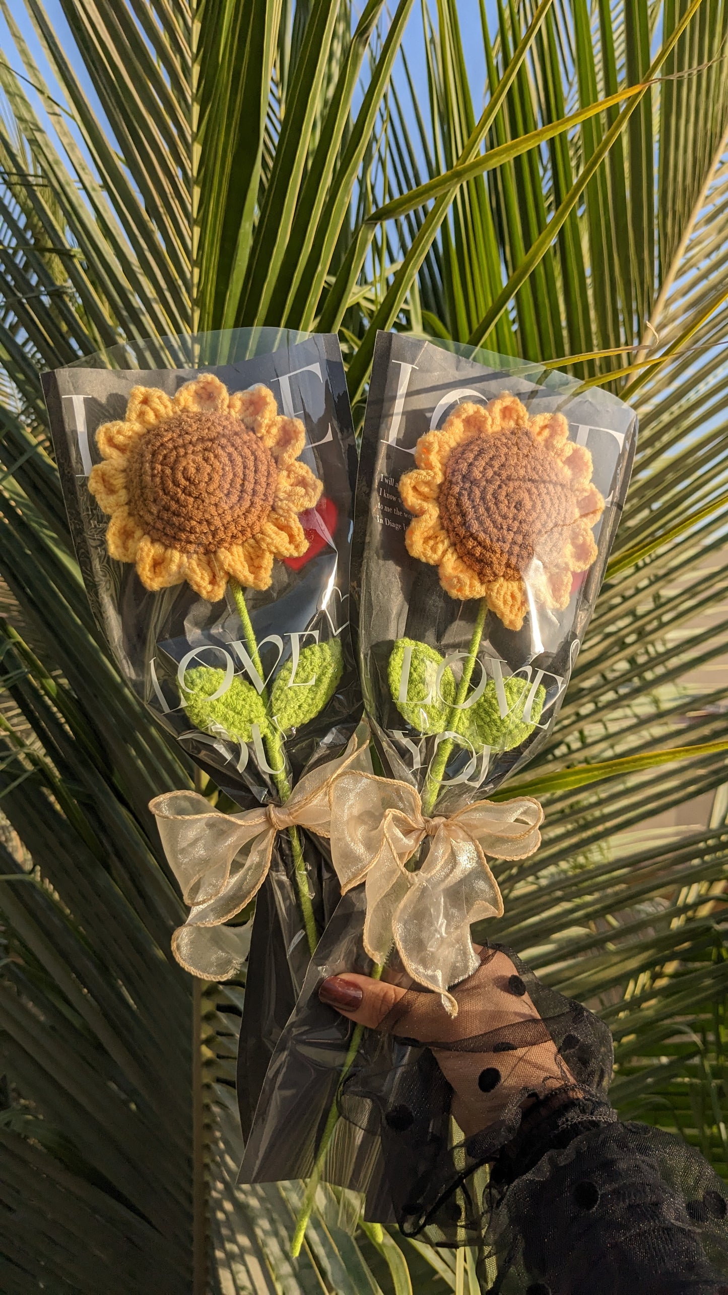 Crochet Sunflower Bouquet
