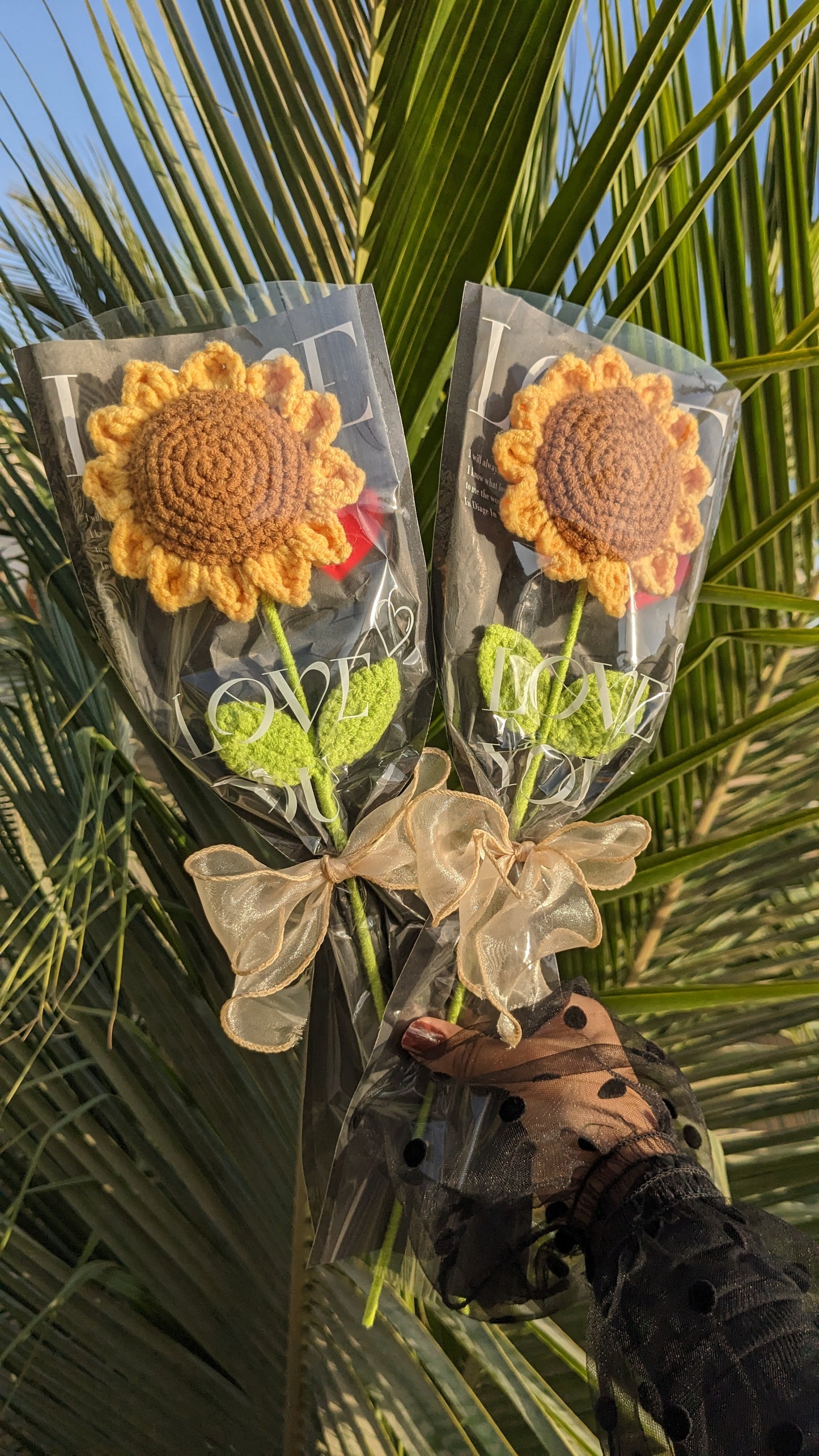 Crochet Sunflower Bouquet